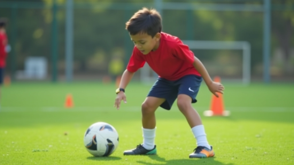 لاعب يركز على الكرة قبل ضربها مباشرة مع استقامة الجسد